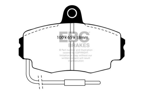 EBC Yellowstuff front brake pads for Renault Twingo, Citroën Xsara