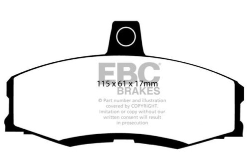 EBC Yellowstuff front brake pads for Skoda Favorit Forman, Skoda Favorit