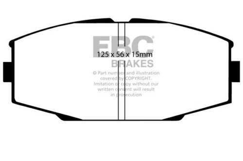 EBC Yellowstuff front brake pads for Toyota Supra