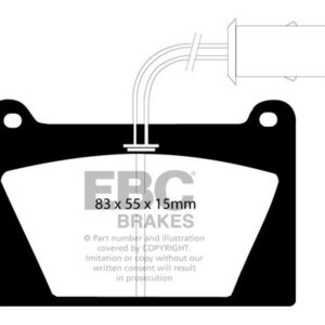 EBC Yellowstuff prednje kočione pločice za MG Metro, Reliant Scimitar Sabre