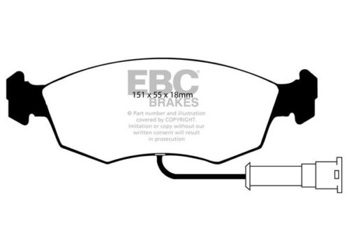EBC Ultimax front brake pads for Ford Sierra, Ginetta G27