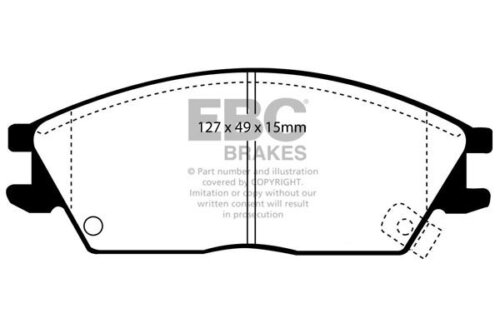 EBC Yellowstuff front brake pads for Hyundai ix35, Hyundai Lantra