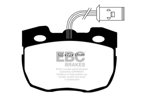 EBC Yellowstuff front brake pads for Land Rover Defender