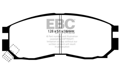 EBC Yellowstuff front brake pads for Mitsubishi Eterna, Mitsubishi Lancer
