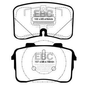 EBC Yellowstuff prednje kočione pločice za Audi V8, Audi 100