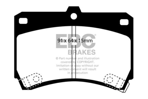 EBC Yellowstuff front brake pads for Mazda 121, Mazda 323