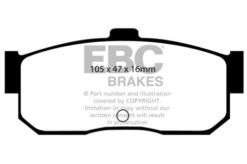 EBC Yellowstuff rear brake pads for Nissan Almera, Nissan Maxima
