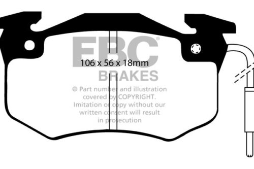EBC Ultimax front brake pads for Peugeot 305, Renault 18