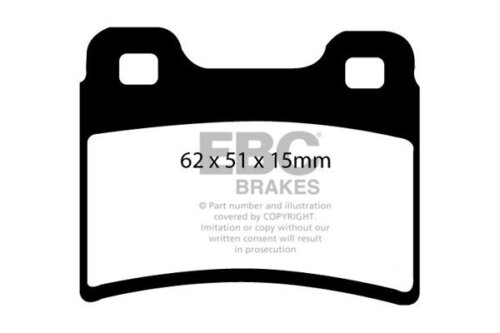 EBC Yellowstuff rear brake pads for Ford Escort, Ford Orion
