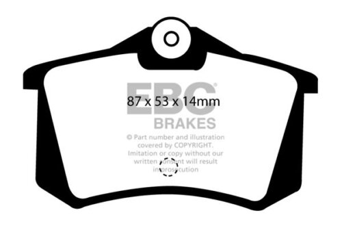 EBC Yellowstuff rear brake pads for Lancia Delta