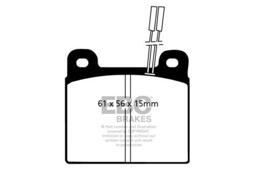 EBC Ultimax front brake pads for Audi F103, BMW 1502-2002