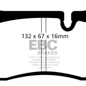 EBC Bluestuff NDX rear brake pads for Audi R8, BMW M2