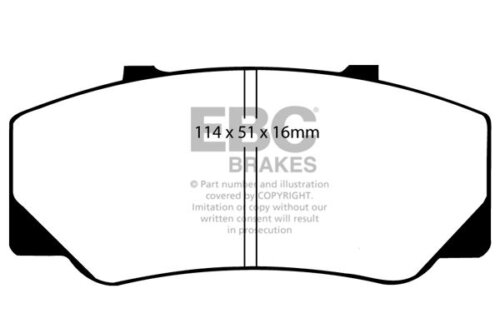 EBC Ultimax front brake pads for Volvo 740