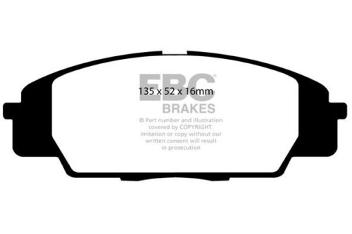 EBC Bluestuff NDX front brake pads for Honda S2000, Honda Civic