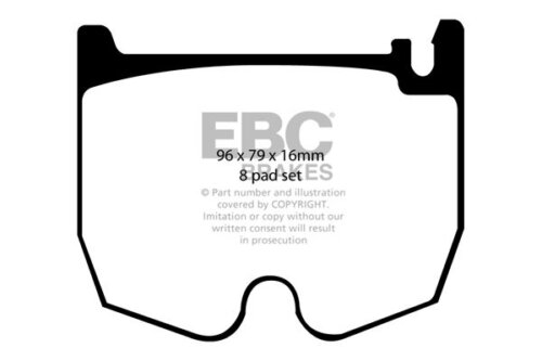 EBC Bluestuff NDX front brake pads for Mercedes-Benz CLS, Mercedes-Benz CL