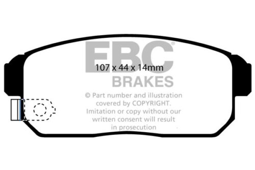 EBC Bluestuff NDX rear brake pads for Suzuki Ignis, Mazda RX-8