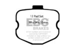 EBC Bluestuff NDX front brake pads for Chevrolet Corvette