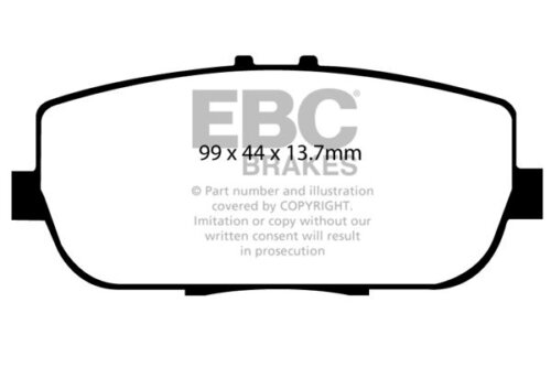 EBC Bluestuff B stražnje kočione pločice za Abarth 124, Mazda MX-5