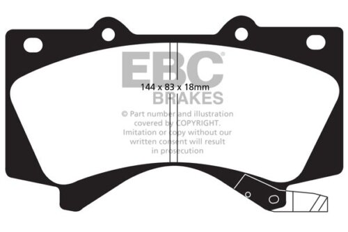 EBC Bluestuff NDX front brake pads for Toyota Land Cruiser