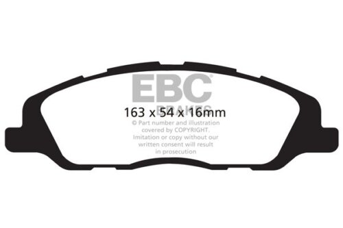EBC Bluestuff NDX front brake pads for Ford Mustang