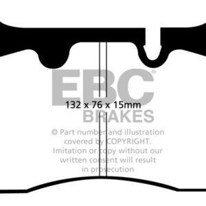 EBC Bluestuff NDX front brake pads for Aston Martin DB9, Aston Martin DB11