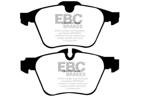 EBC Bluestuff NDX front brake pads for Jaguar S-Type, Jaguar XF