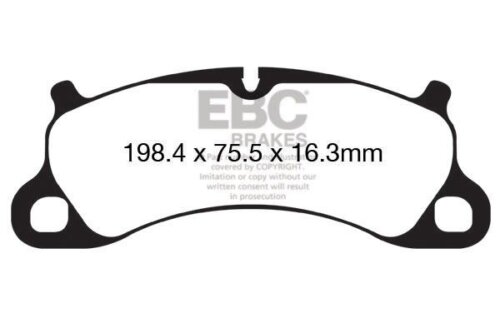EBC Bluestuff NDX front brake pads for Porsche Boxster, Porsche 911