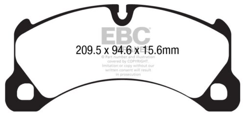 EBC Bluestuff NDX front brake pads for Porsche Cayenne