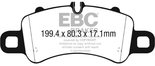 EBC Bluestuff NDX front brake pads for Porsche 911, Porsche 718
