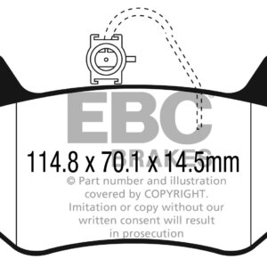 EBC Bluestuff NDX stražnje kočione pločice za Maserati MC20