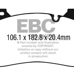 EBC Bluestuff NDX prednje kočione pločice za BMW 5, BMW X6