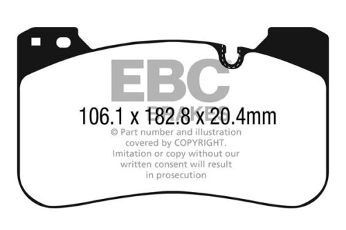 EBC Bluestuff NDX front brake pads for BMW 5, BMW X6