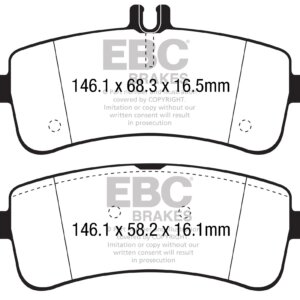 EBC Bluestuff NDX stražnje kočione pločice za Mercedes-Benz AMG GT, Mercedes-Benz C-Class