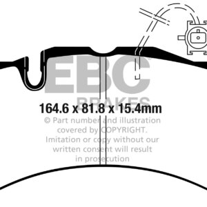 EBC Bluestuff NDX prednje kočione pločice za Alfa Romeo Giulia, Alfa Romeo Stelvio