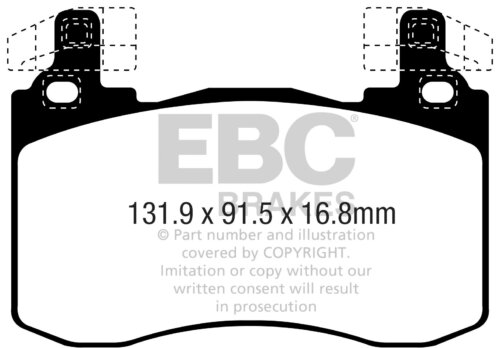 EBC Bluestuff NDX front brake pads for KIA Stinger
