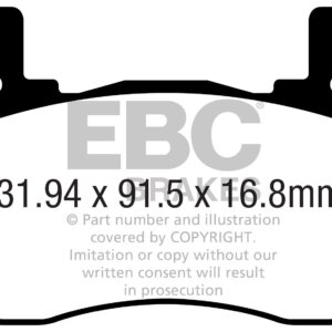 EBC Bluestuff NDX stražnje kočione pločice za KIA Stinger