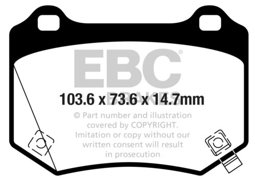 EBC Bluestuff NDX stražnje kočione pločice za Subaru WRX