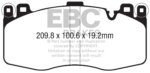 EBC Bluestuff NDX front brake pads for BMW X5, BMW X6