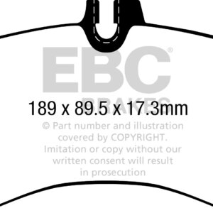EBC Bluestuff NDX front brake pads for Porsche Cayenne