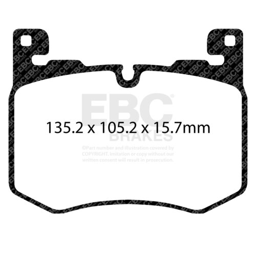 EBC Bluestuff NDX front brake pads for Jaguar F-Pace