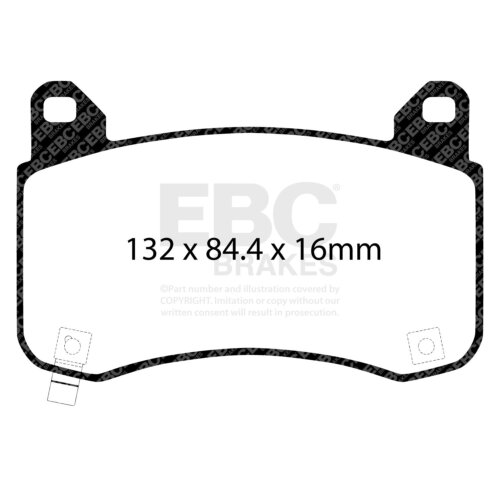 EBC Bluestuff NDX front brake pads for Tesla Model 3, Tesla Model Y