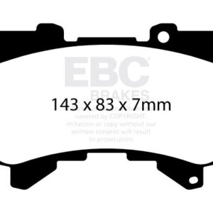 EBC Bluestuff NDX prednje kočione pločice za Toyota Land Cruiser, Lexus LX