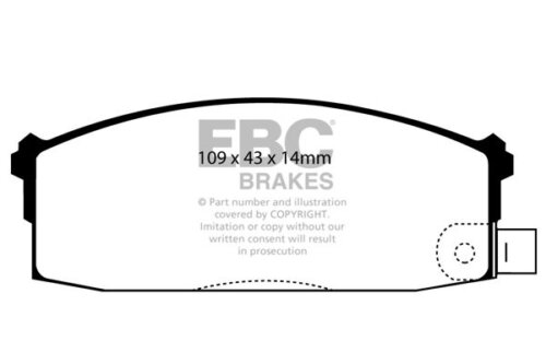 EBC Ultimax front brake pads for Nissan Stanza