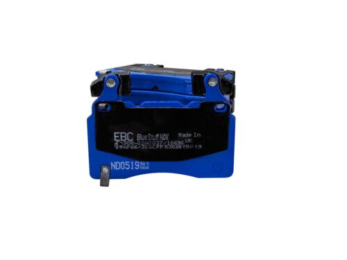 EBC Bluestuff NDX front brake pads for Chevrolet Camaro, Tesla Model S