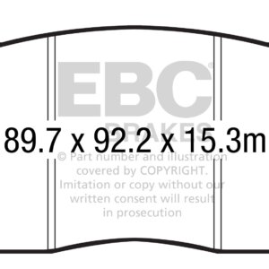 EBC Bluestuff NDX prednje kočione pločice za Ford Mustang