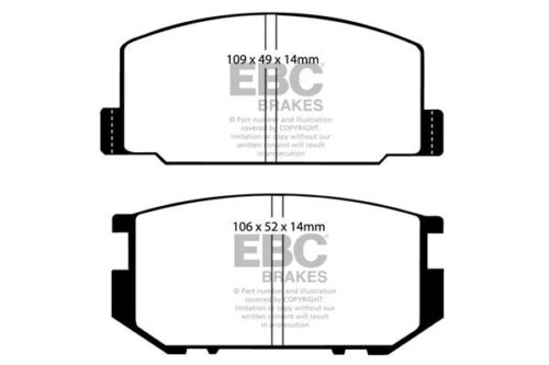 EBC Ultimax front brake pads for Toyota Corolla