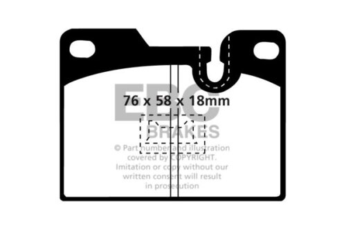 EBC Bluestuff NDX rear brake pads for Porsche 924, Porsche 928