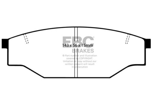 EBC Ultimax front brake pads for Toyota Dyna, Toyota Hilux