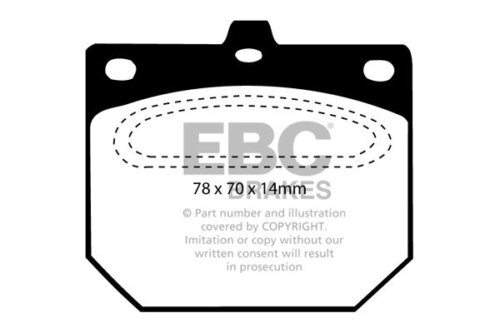 EBC Ultimax front brake pads for Nissan Pick UP