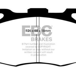 EBC Bluestuff NDX prednje kočione pločice za Land Rover 110/127, Land Rover Defender
